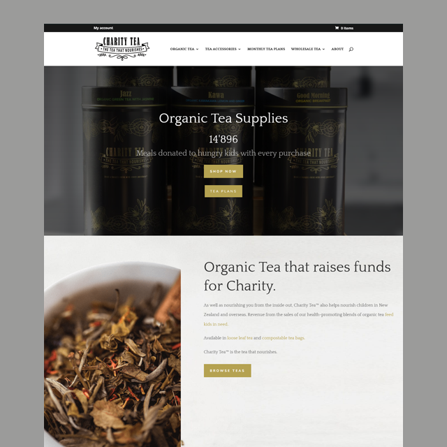 Organic Tea that raises funds for Charity