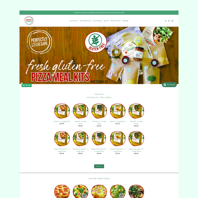 Real woodfired pizzas